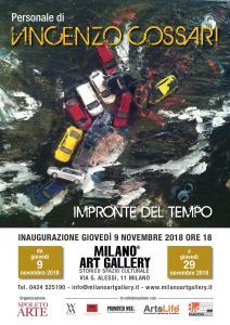 Milano art gallery: vincenzo cossari inaugura la personale le impronte del tempo